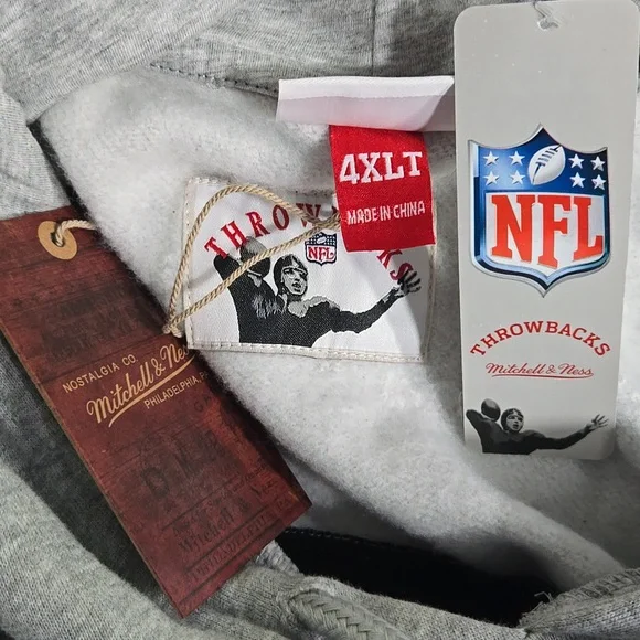 Mitchell & Ness NFL Throwback Philadelphia Eagles Hoodie 4XLT – Rare Big & Tall Sweatshirts & Hoodies